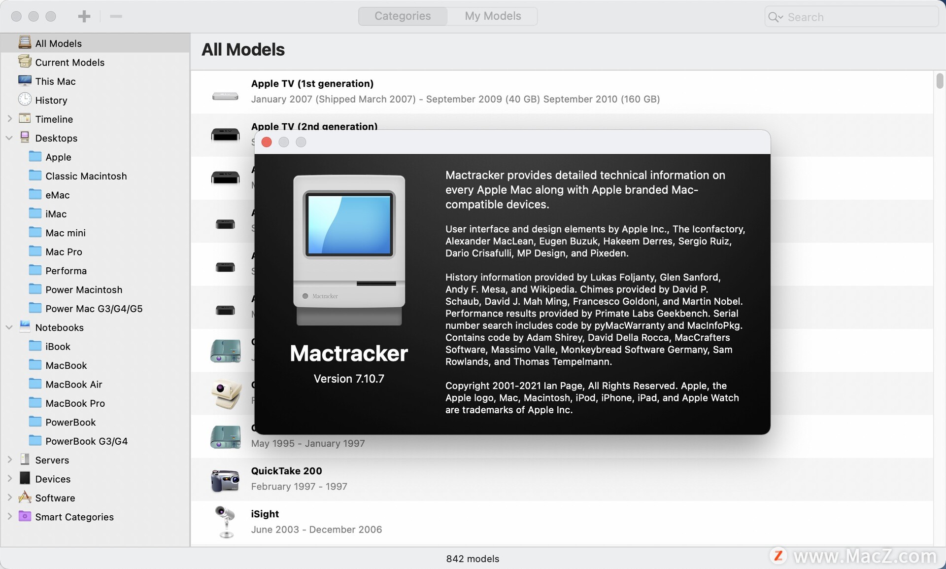 Mac硬件信息查询工具Mactracker for mac v7.10.7免费版 - 图1