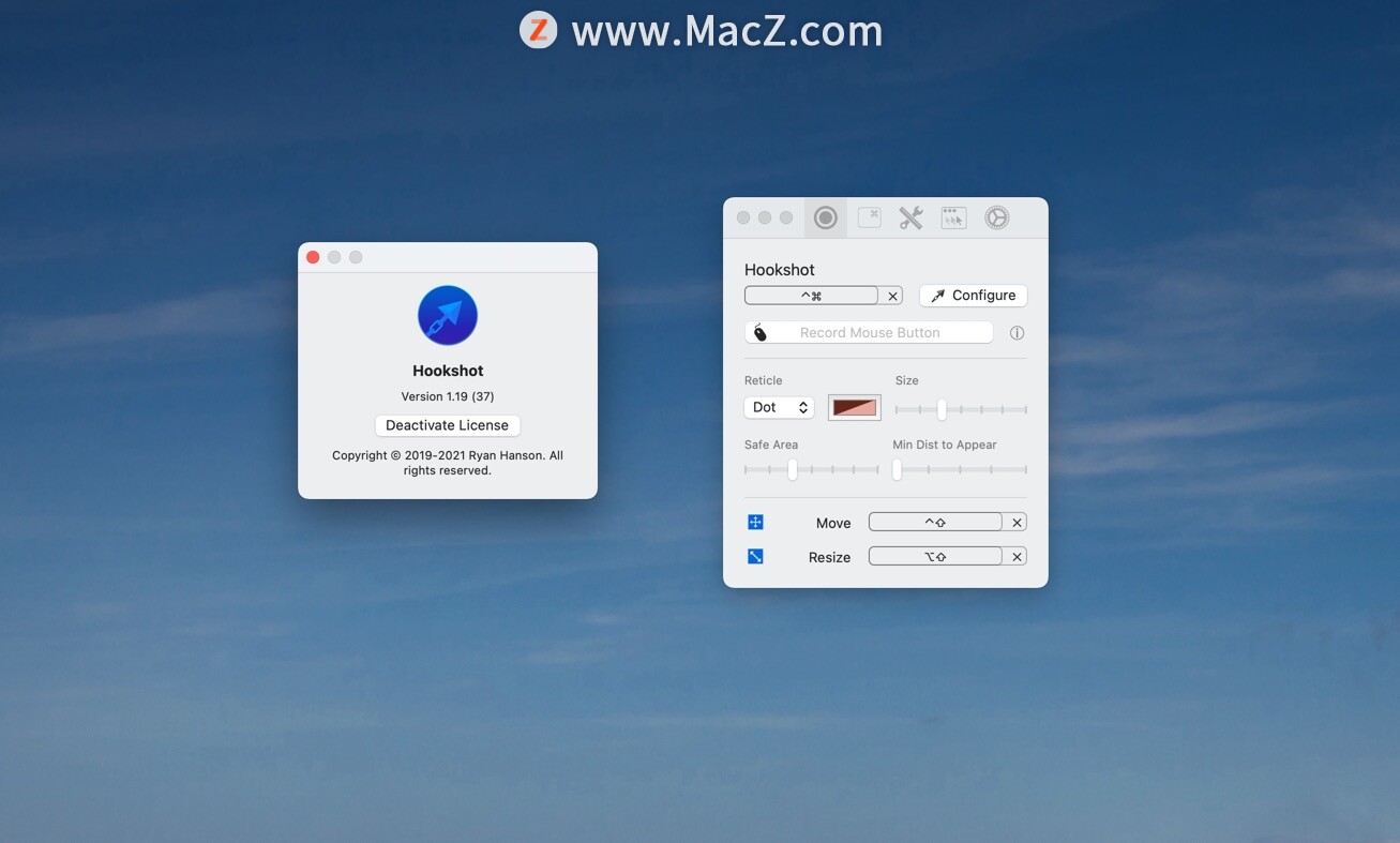 Hookshot for Mac(移动光标窗口捕捉工具)v1.19免激活版 - 图1