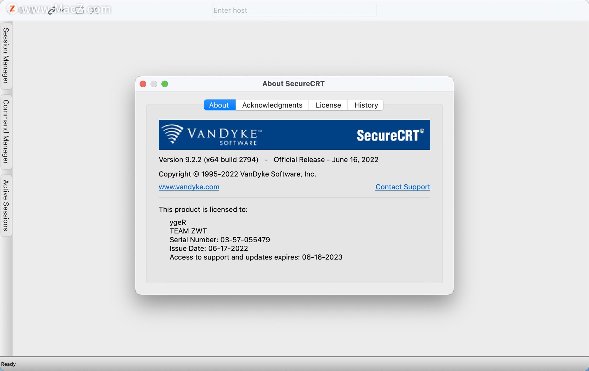 SecureCRT for Mac(强大的终端SSH工具)v9.2.2 - 图1