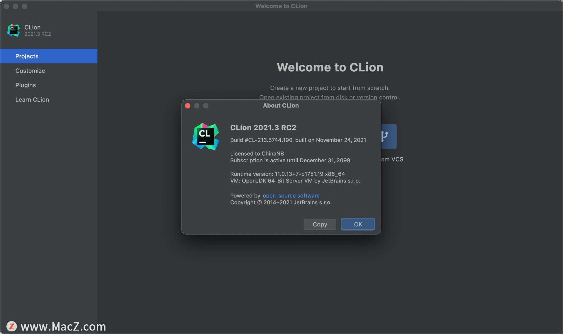 CLion 2021 for Mac(C和C    IDE智能代码编辑器)v2021.3RC2激活版 - 图1