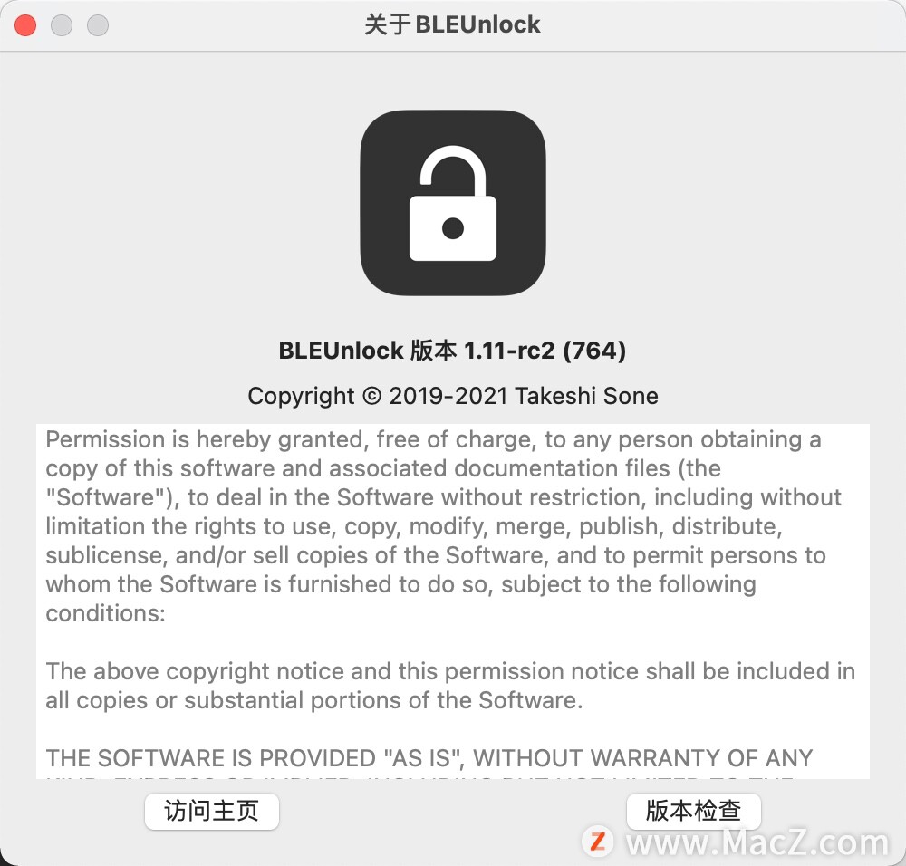 BLEUnlock for mac(蓝牙解锁Mac工具)v1.11-rc2中文版 - 图1