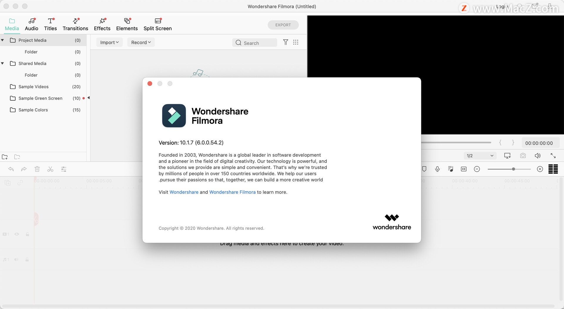 Wondershare Filmora for Mac(视频编辑器)v10.1.7直装版 - 图1