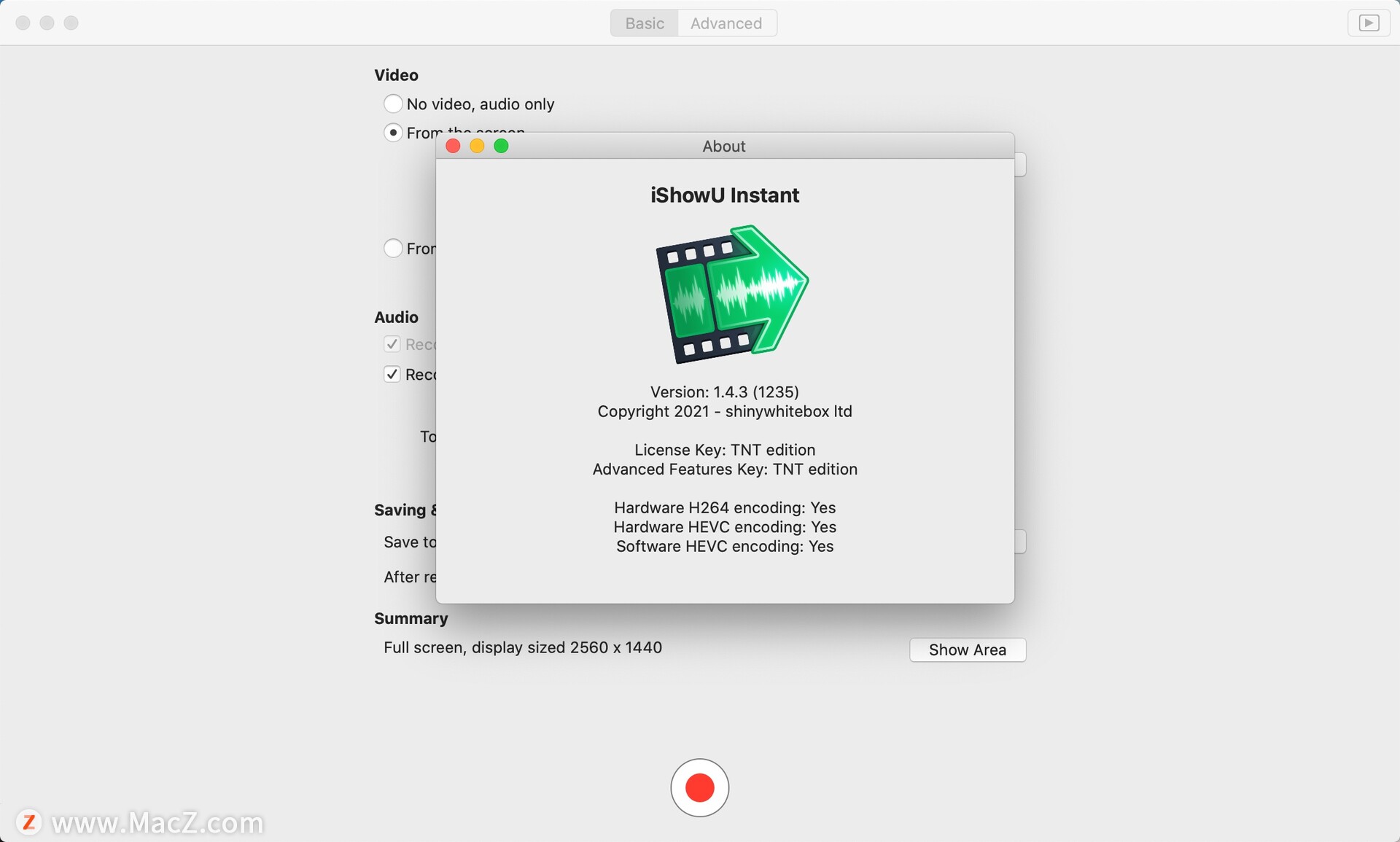 iShowU Instant for Mac(屏幕实时录制工具)v1.4.3 (1235)特别版 - 图1