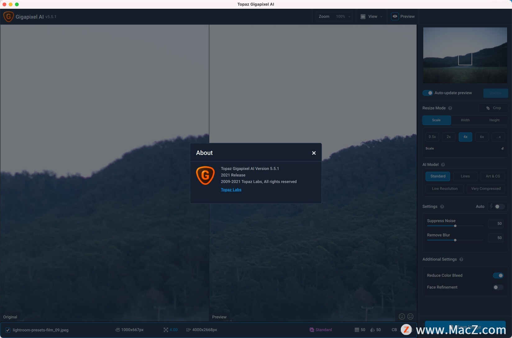 Topaz Gigapixel AI for Mac(照片放大工具)5.5.1一键激活版 - 图1