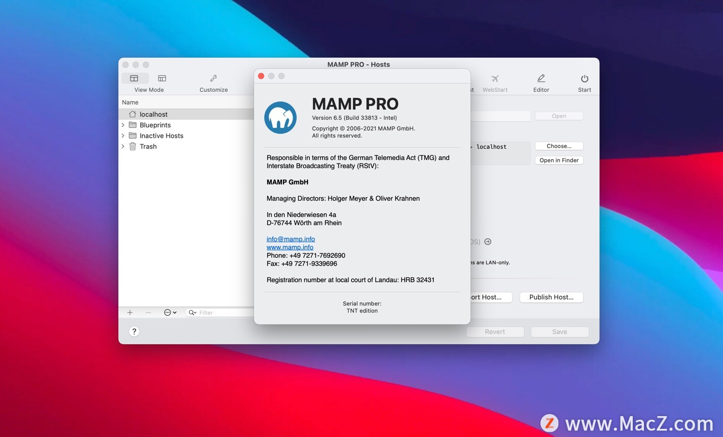 MAMP Pro for Mac(PHP/MySQL开发环境)v6.5永久激活版 - 图1