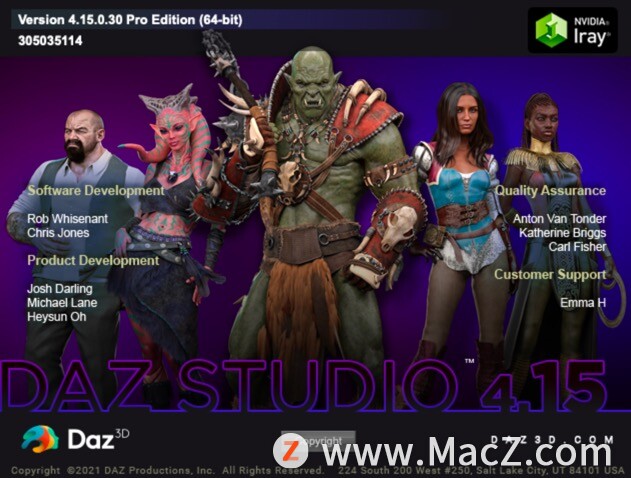 DAZ Studio for Mac(专业三维人物动画制作工具)v4.15.0.30 - 图1