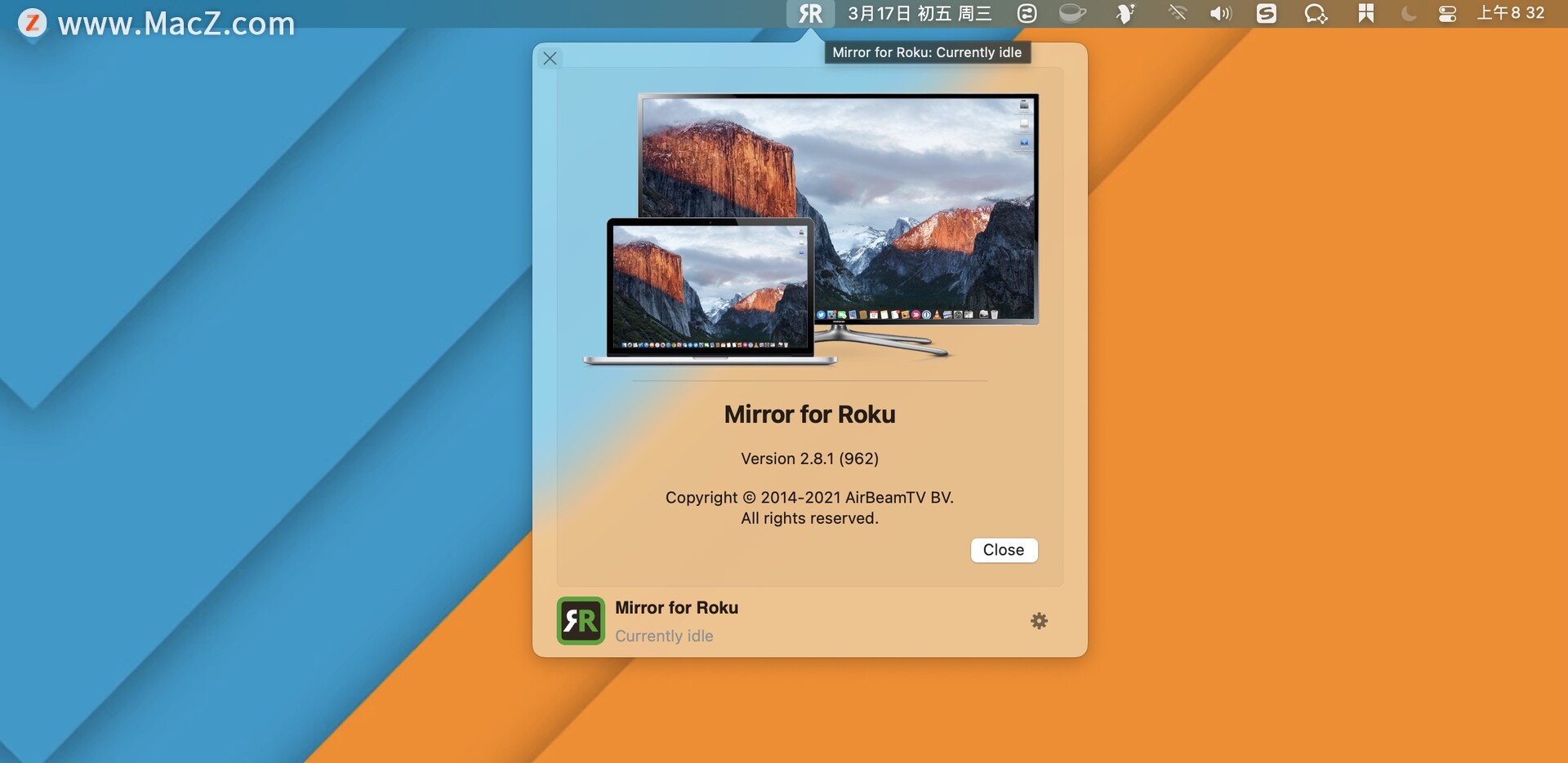 Mirror for Roku Mac(Roku智能电视投影工具)v2.8.1永久激活版 - 图1