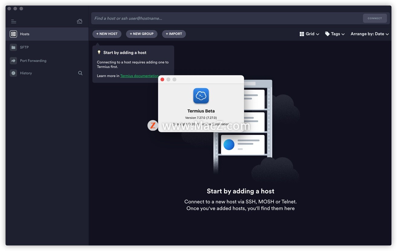 Termius Beta for Mac(跨平台SSH客户端)7.27免激活版 - 图1