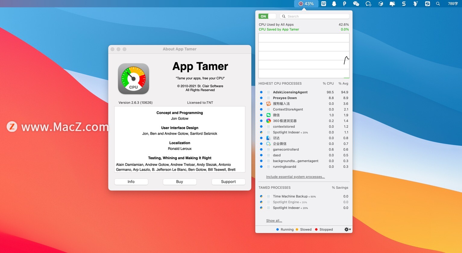 App Tamer for Mac(CPU优化电池管理软件)v2.6.3永久激活版 - 图1