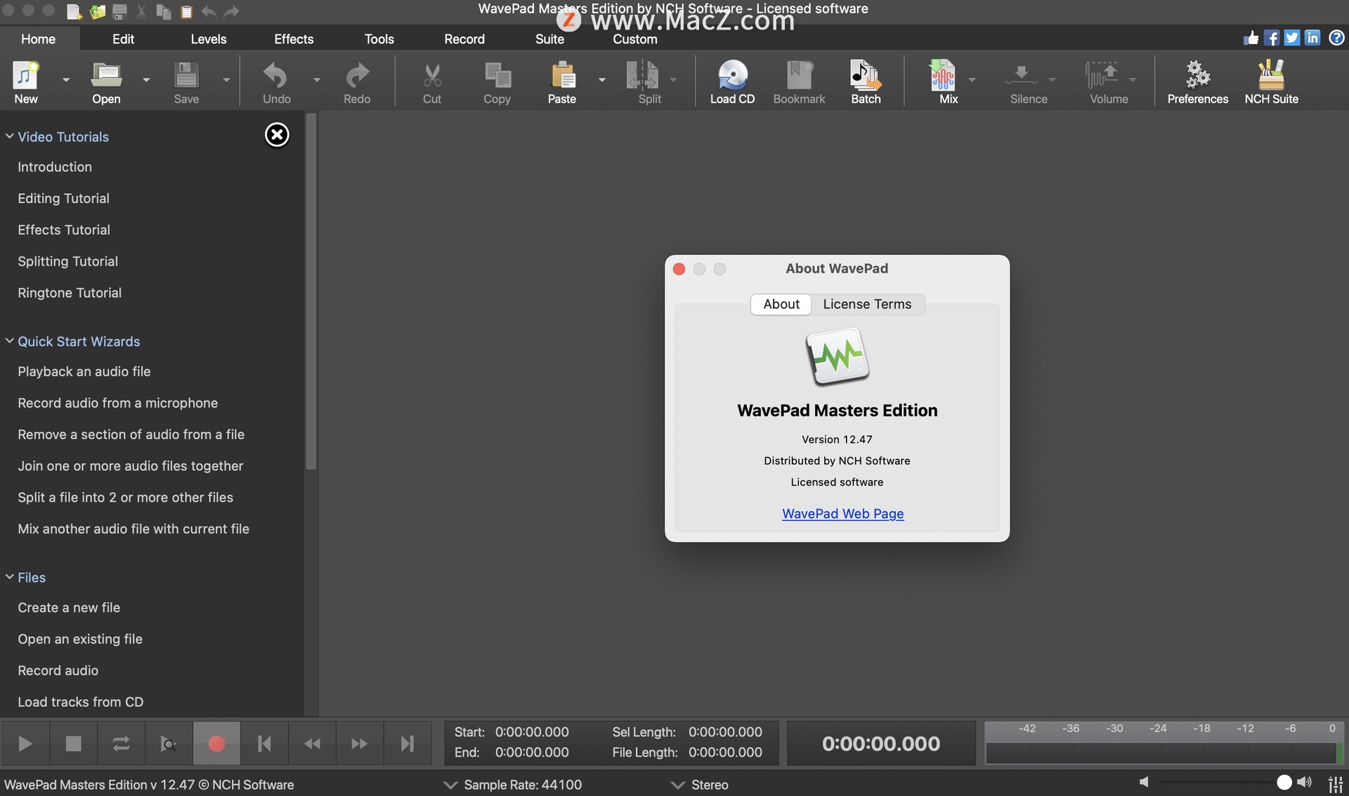 NCH WavePad for Mac(音频编辑软件)v12.47激活版 - 图1