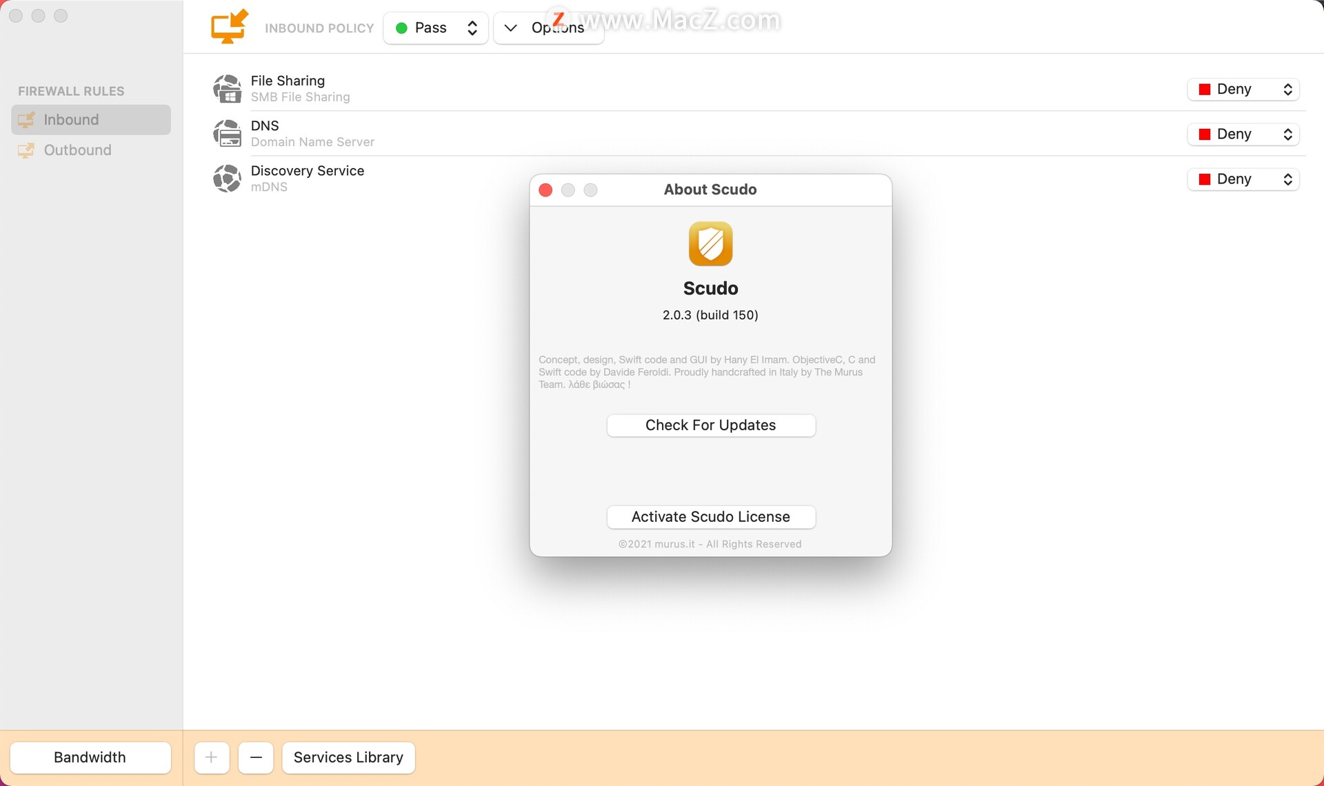Scudo for Mac(mac混合防火墙工具)v2.0.3 - 图1