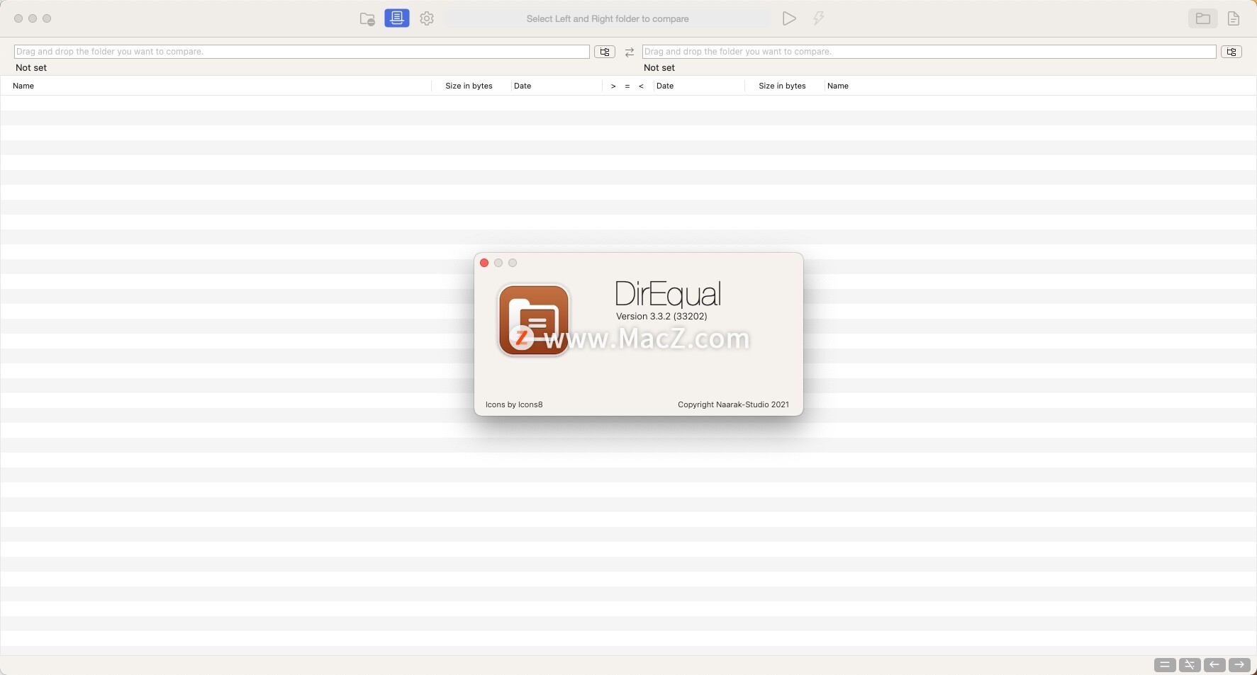 Naarak Studio DirEqual for Mac(文件夹快速比较工具)v3.3.2((33202)激活版 - 图1