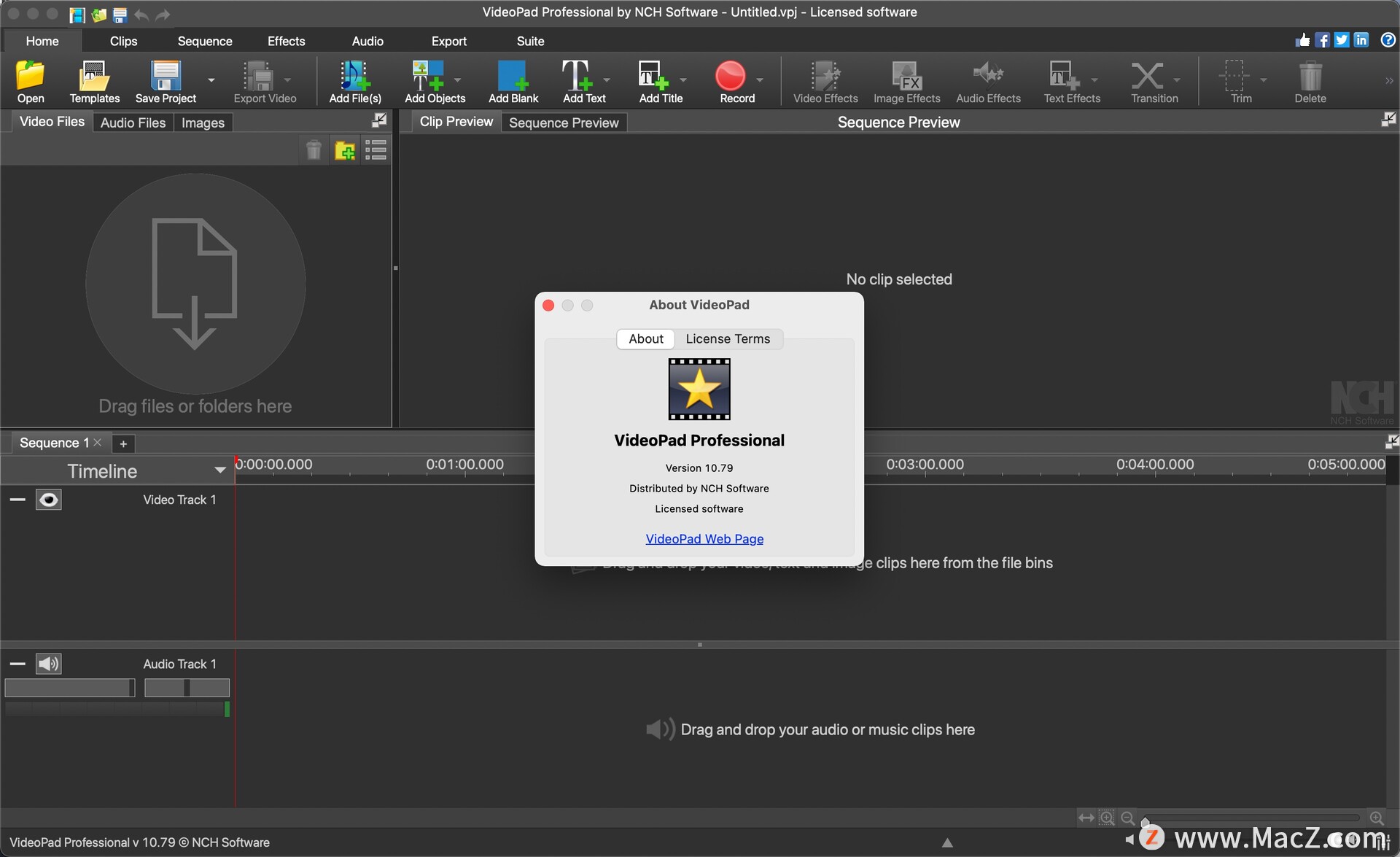 VideoPad Video Editor for Mac(视频编辑工具)10.79 - 图1