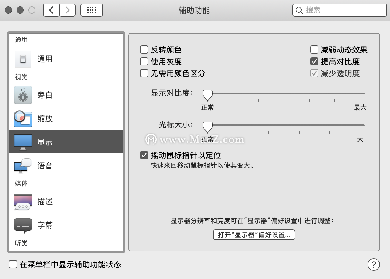 Mac隐藏辅助功能|自定义苹果Mac显示器 - 图3