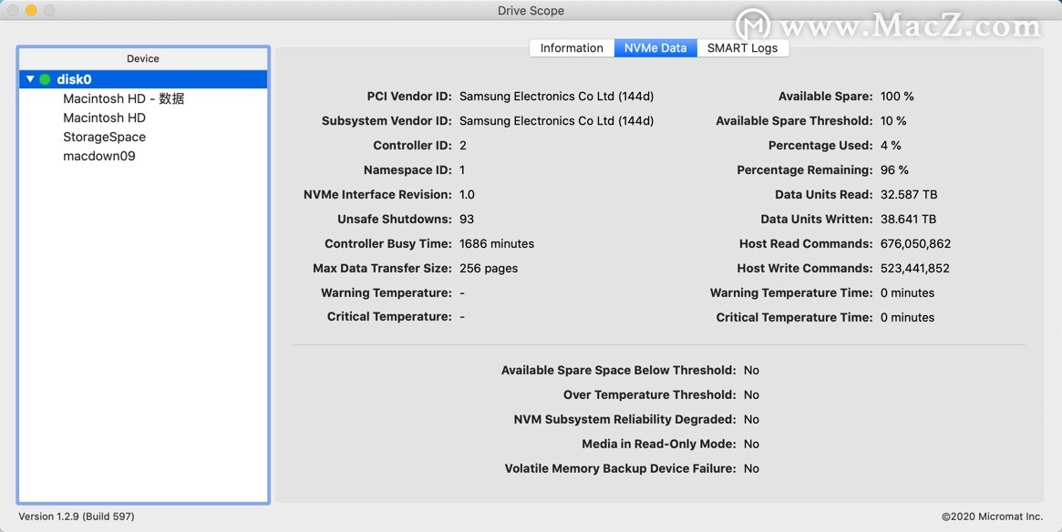 Drive Scope for mac(硬盘检查分析工具)v1.2.13激活版 - 图1