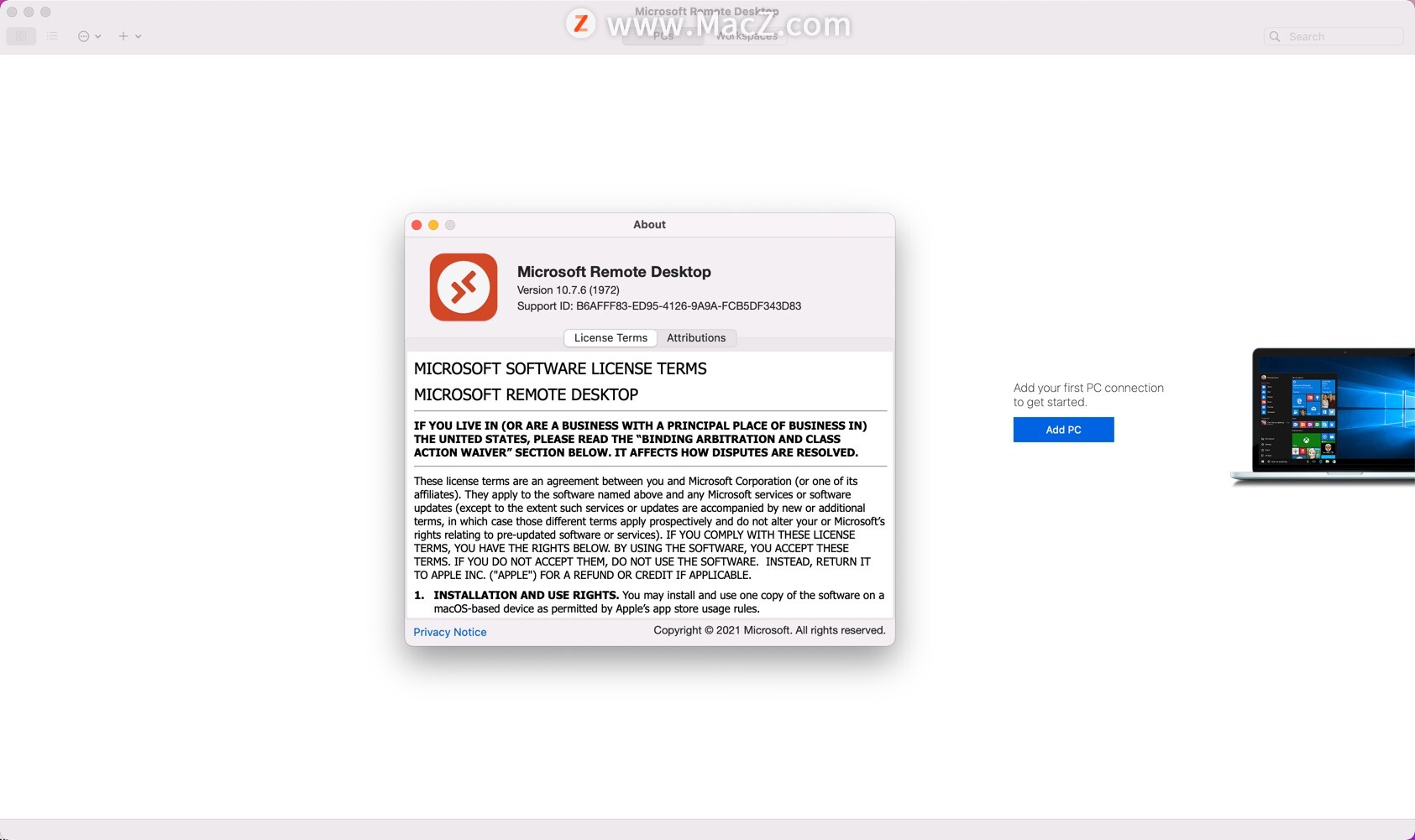 Microsoft Remote Desktop Mac版 远程桌面连接工具10.7.6正式版 - 图1