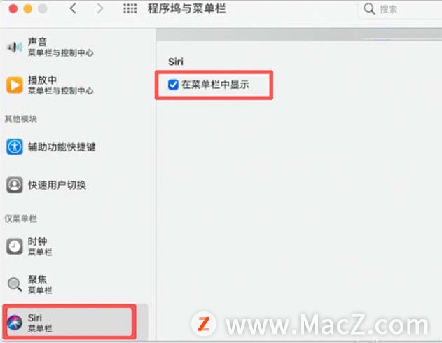 苹果Mac如何关闭右上角的Siri显示？ - 图5