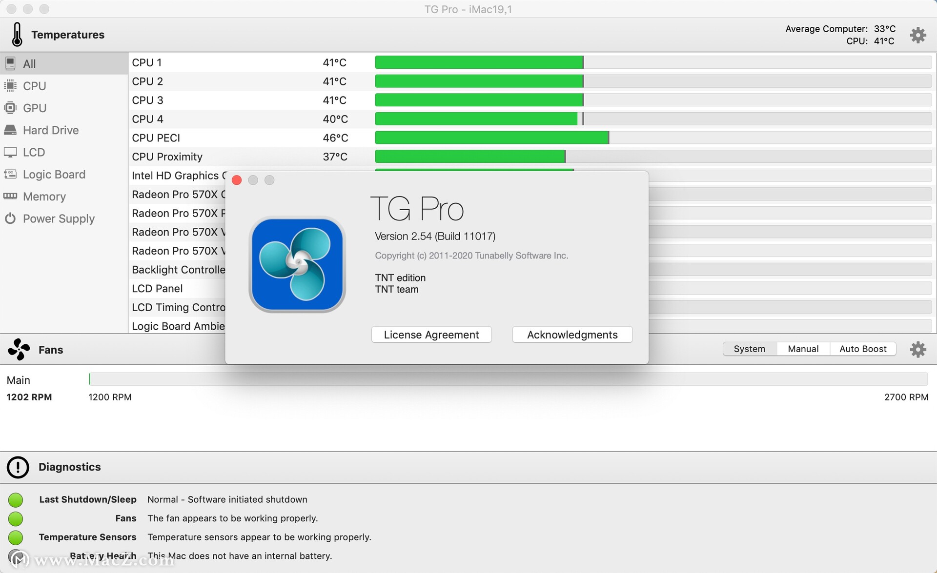 TG Pro for mac(硬件温度检测工具)v2.54激活版 - 图1