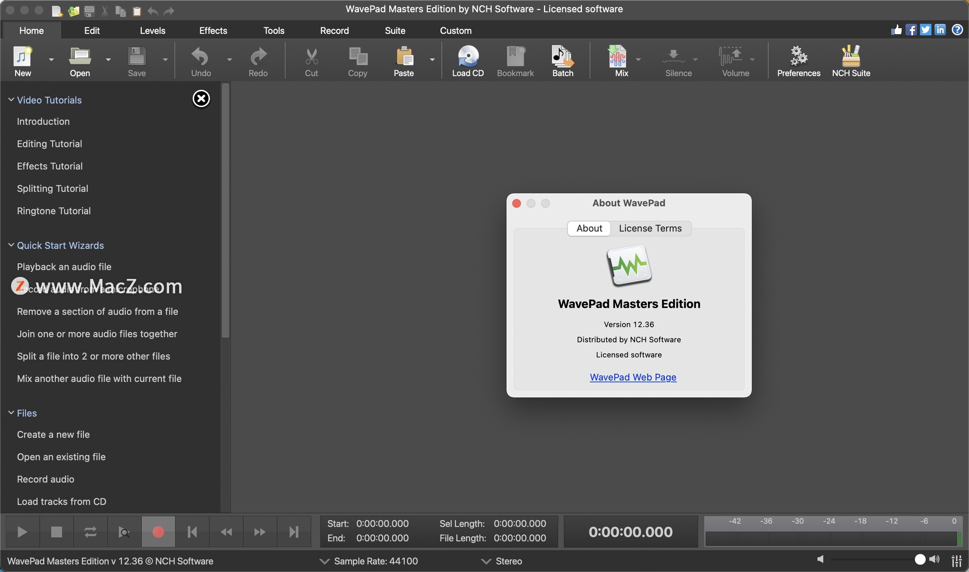 NCH WavePad for Mac(音频编辑软件)v12.36激活版 - 图1