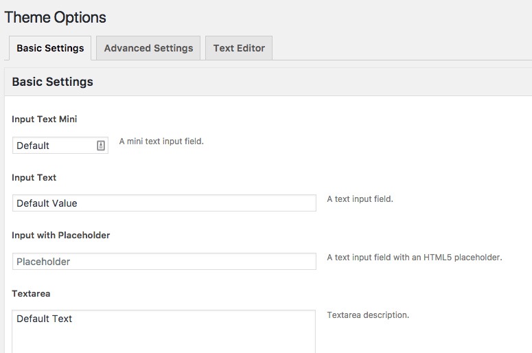 WP主题开发-接入Options Framework - 图4