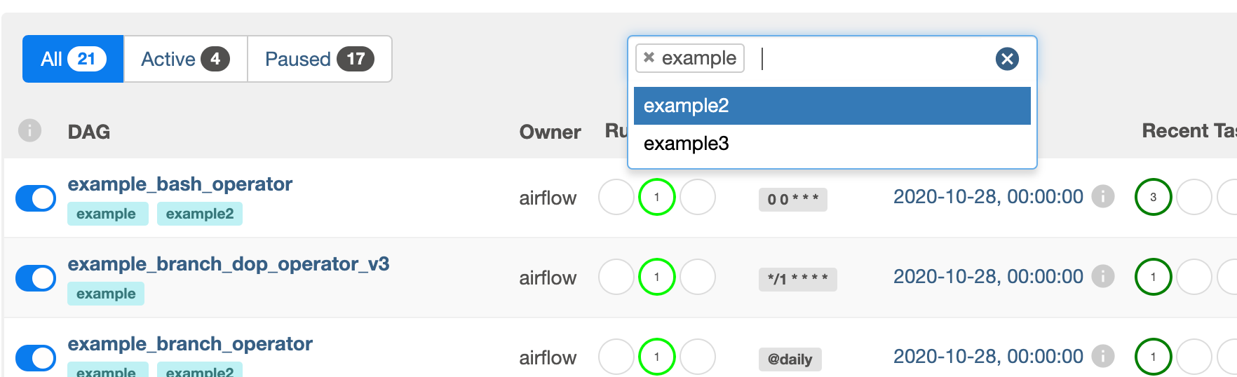 🐶Add tags to DAGs and use it for filtering in the UI - 图1