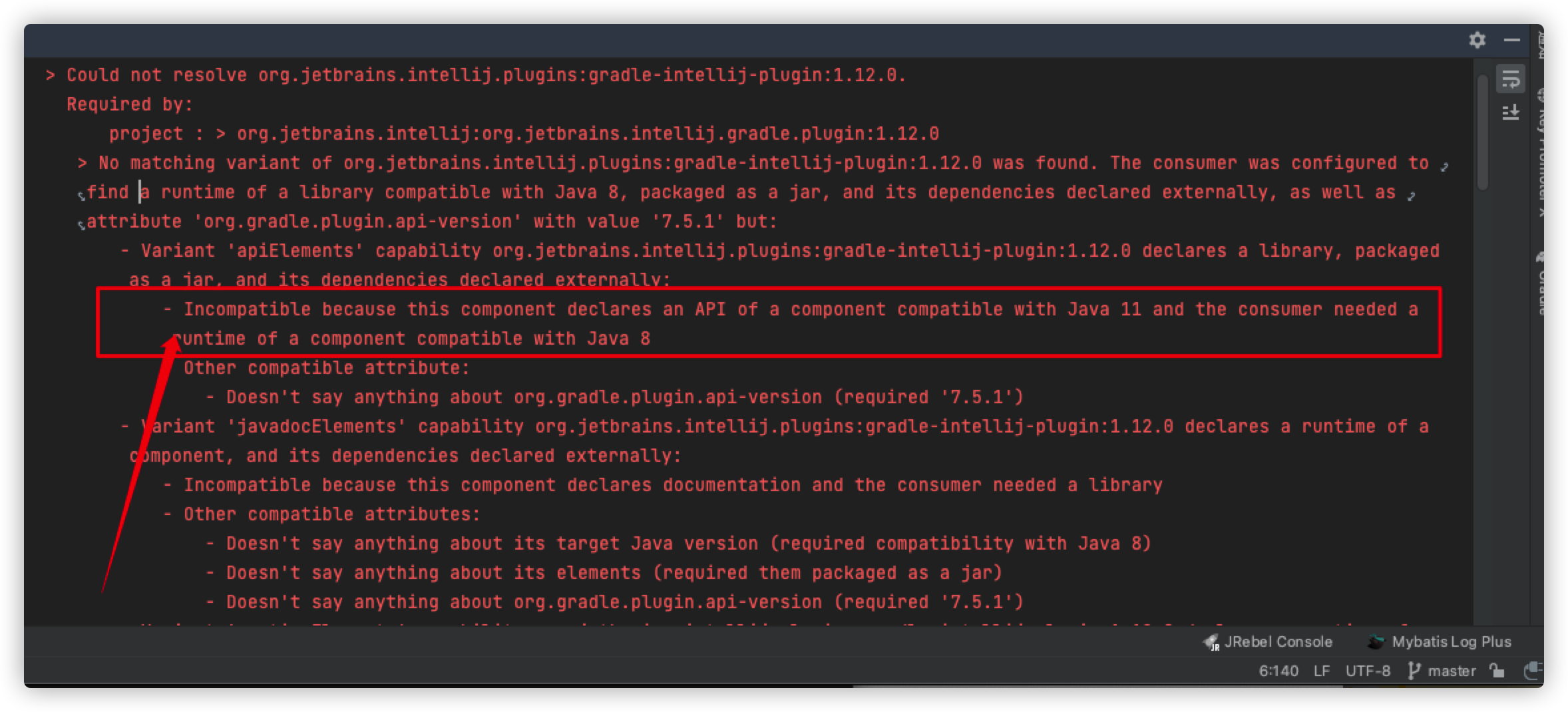 Could not resolve org.jetbrains.intellij.plugins:gradle-intellij-plugin:1.12.0. - 图1