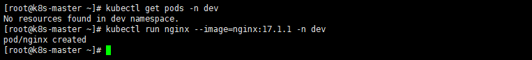 在刚才创建的namespace下创建并运行一个Nginx的Pod.png