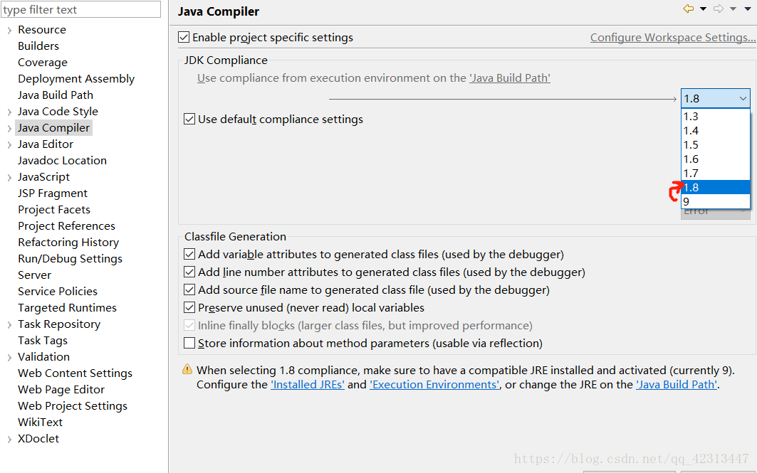 [J2EE] JDK版本1.9改为1.8后，Eclipse中WEB项目出现红叉图标 - 图3