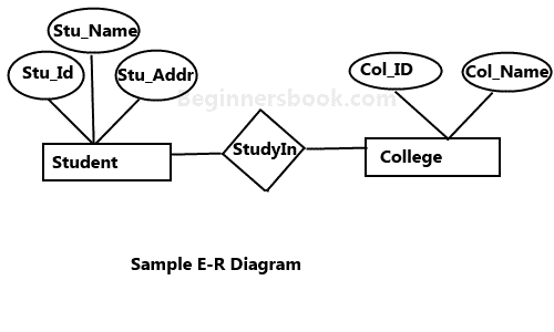 实体关系图 - DBMS 中的 ER 图 - 图1