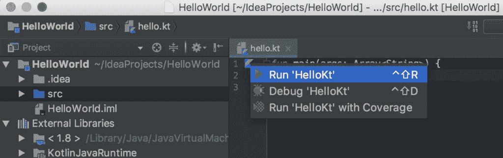 在 IntelliJ IDEA 中创建并运行您的第一个 Kotlin 项目 - 图6