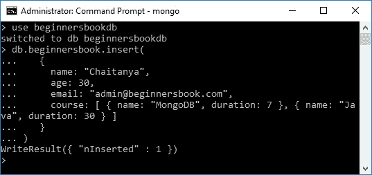 MongoDB 插入文档 - 图1