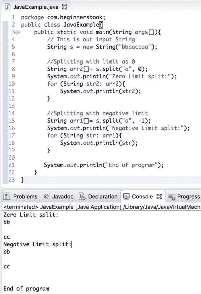 Java `String split()`方法 - 图1