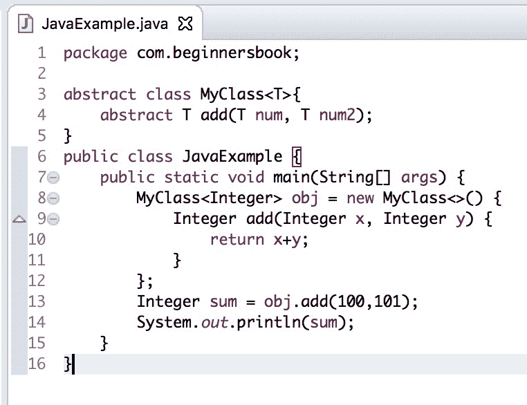 Java 9 - 匿名内部类和菱形运算符 - 图1