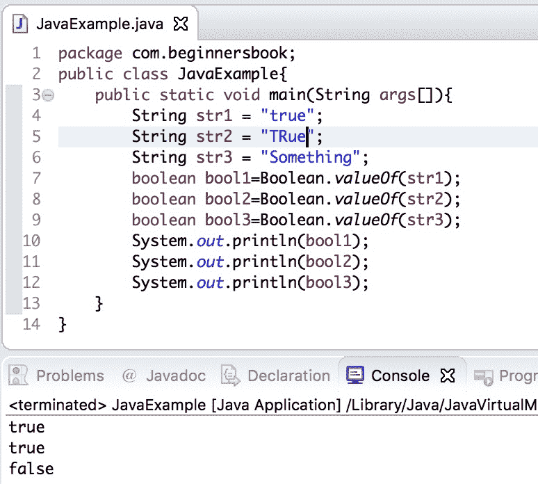 Java 程序：`String`到`boolean`的转换 - 图2