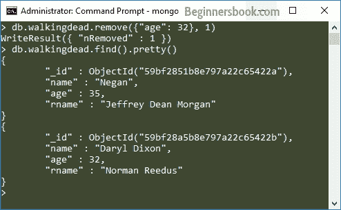 MongoDB 从集合中删除文档 - 图2