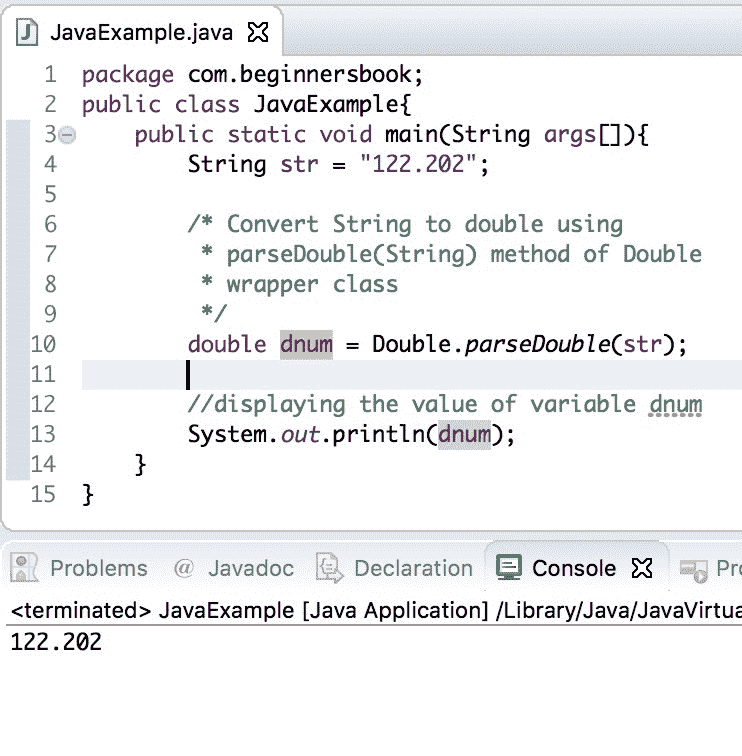 Java 程序：`String`到`double`的转换 - 图1