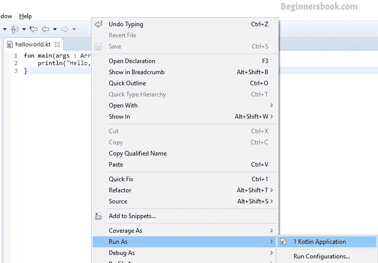 在 Eclipse IDE 中创建并运行您的第一个 Kotlin 项目 - 图6