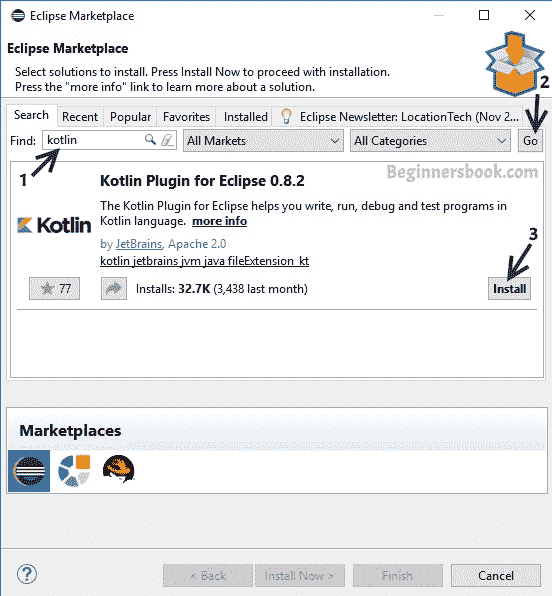 在 Eclipse IDE 中创建并运行您的第一个 Kotlin 项目 - 图2