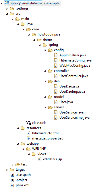 Spring 5 MVC   Hibernate 5 示例 - 图1