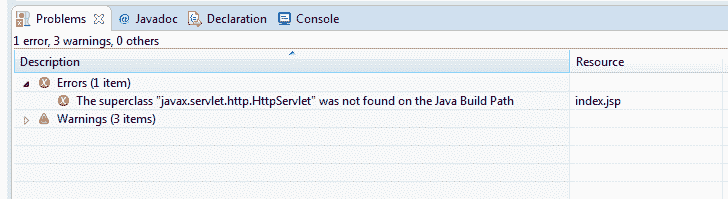 [已解决] 在 Eclipse 的 Java 构建路径中找不到超类“`javax.servlet.http.HttpServlet`” - 图1