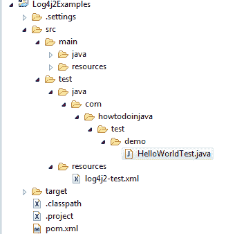 为 JUnit 测试用例配置 Log4j2 - 图1