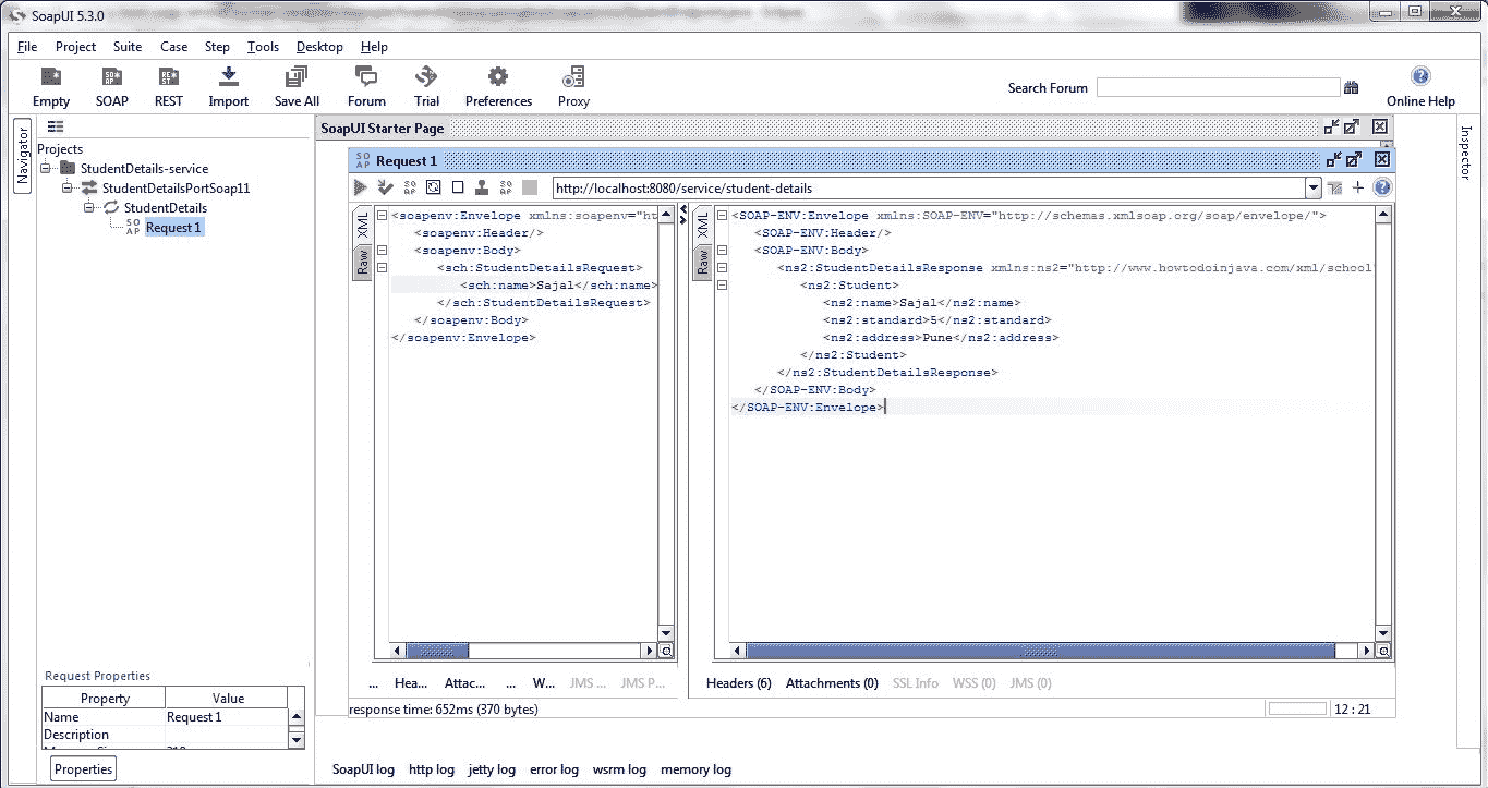 Spring Boot SOAP Web 服务示例 - 图4