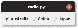 PyQt 单选按钮 - 图1