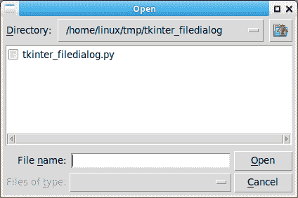 Tkinter 文件对话框 - 图1