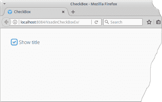 Vaadin `CheckBox`教程 - 图1