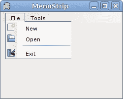 Mono Winforms 中的菜单和工具栏 - 图4