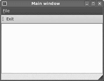 PySide 中的菜单和工具栏 - 图2