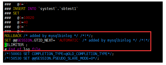 逻辑全备 binlog 只恢复单表数据 - 图6