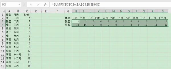Excel中，如何把相同姓名的多行信息，合并为一行多列，如图示例，因量太大，无法手动一一转换？ - 图6