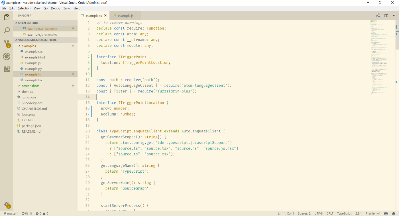 10个漂亮的VSCode浅色（Light）主题 - 图12
